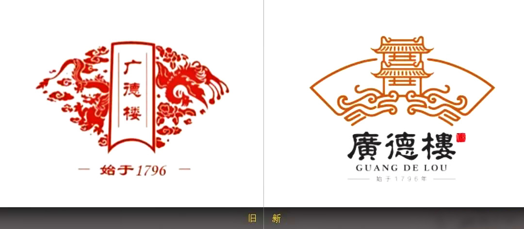 廣德樓新舊LOGO設計對比_高瑞品牌